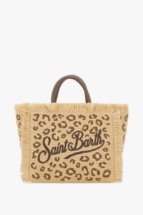 Saint Barth Borsa Colette Straw Donna Leopardata