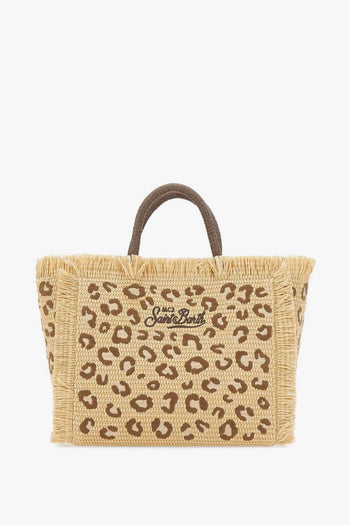 Saint Barth Borsa Colette Straw Donna Leopardata - 2