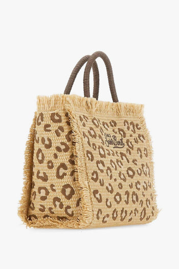 Saint Barth Borsa Colette Straw Donna Leopardata - 4