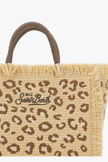 Saint Barth Borsa Colette Straw Donna Leopardata - 6