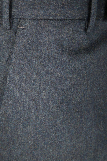 Pantalone Verde Uomo Lana Gamba Dritta - 3