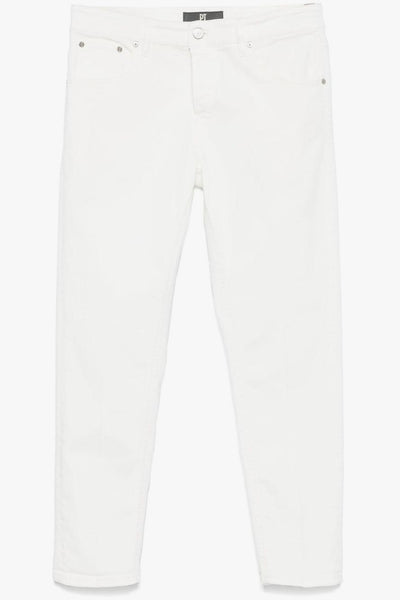 Jeans Bianco Uomo Gamba Affusolata
