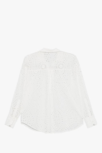 Saint Barth Camicia Cristal Sangallo Donna Bianco - 2