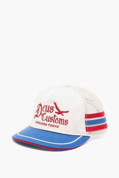 Ex Machina Cappellino Ricamo Uomo Bianco