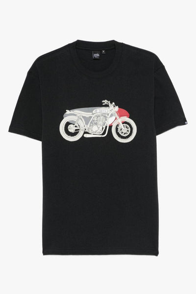 Ex Machina T-shirt Motocicletta Uomo Nero
