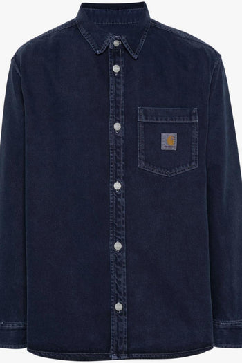 Camicia Blu Uomo Denim - 5