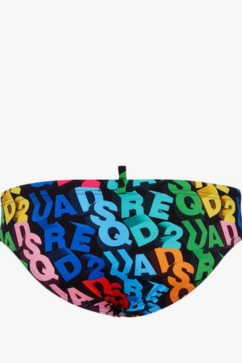 2 Slip Uomo Nero Logo All Over - 2