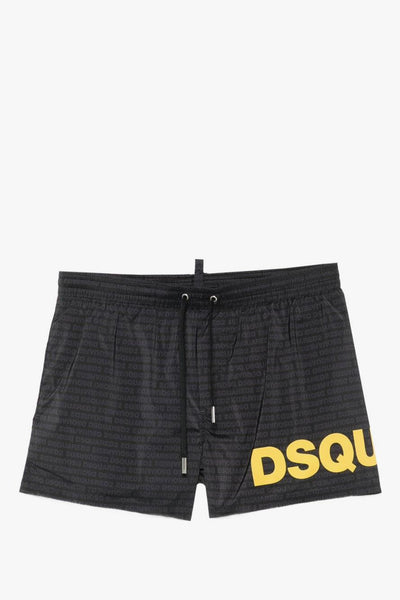 2 Boxer Logo All Over Uomo Nero