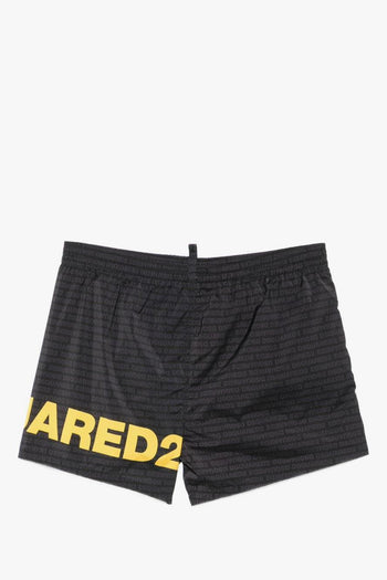 2 Boxer Logo All Over Uomo Nero - 2