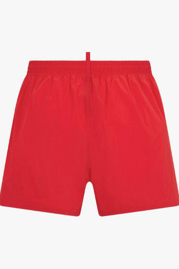 2 Boxer Bande Laterali Uomo Rosso - 2