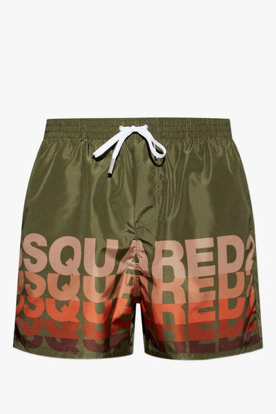 2 Boxer Logo Multicolor Uomo Verde