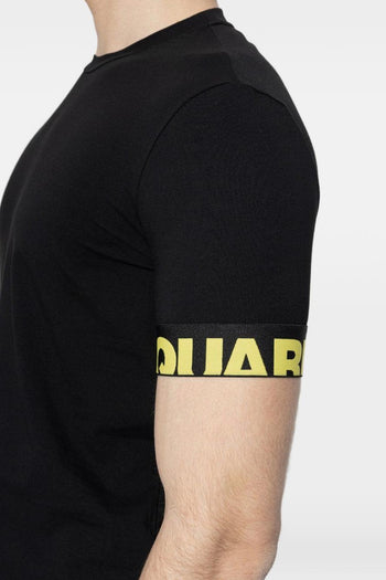2 T-shirt Banda Logo Giallo Uomo Nero - 4