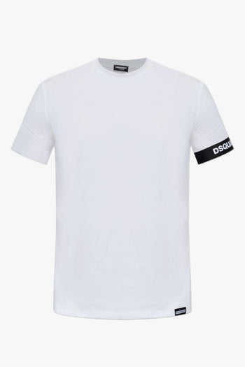 2 T-shirt Banda Logo Uomo Bianco - 3