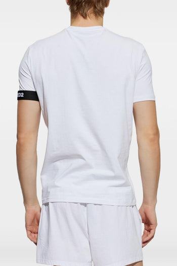 2 T-shirt Banda Logo Uomo Bianco - 2