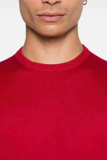 Dellaciana Maglia Rosso Uomo Girocollo - 4