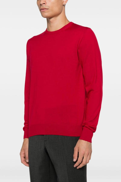 Dellaciana Maglia Rosso Uomo Girocollo