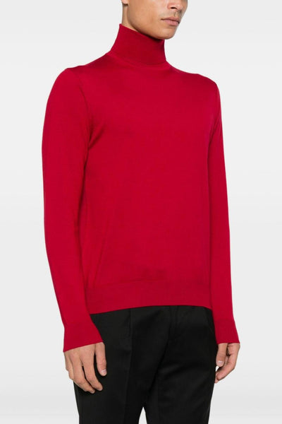 Dellaciana Maglia Rosso Uomo Dolcevita