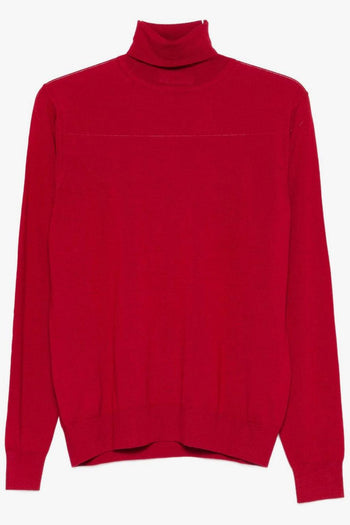 Dellaciana Maglia Rosso Uomo Dolcevita - 5