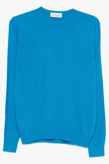 Dellaciana Maglia Blu Uomo Girocollo - 5