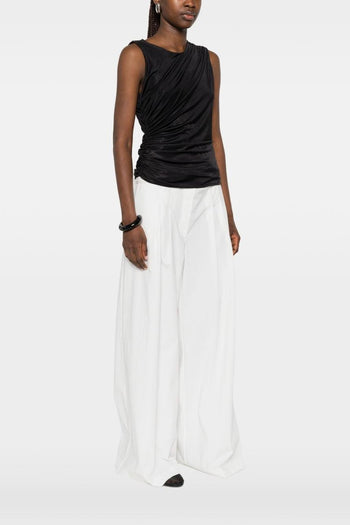 Top Drappeggiato Donna Nero - 2