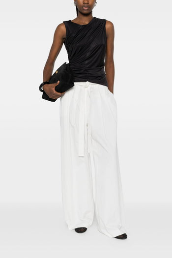 Top Drappeggiato Donna Nero - 5