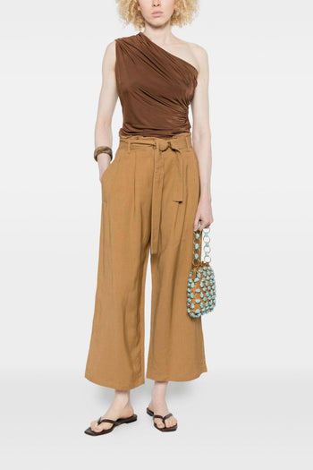 Top Monospalla Donna Marrone - 5