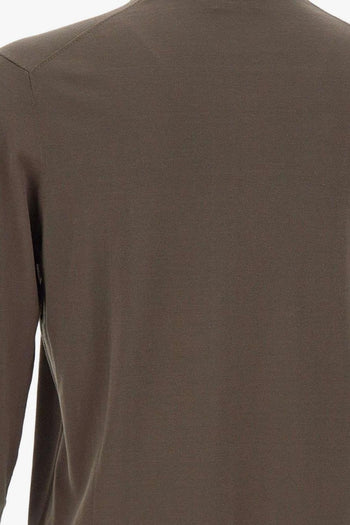 Maglia Maniche Lunghe Uomo Marrone - 5