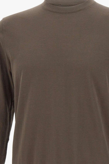 Maglia Maniche Lunghe Uomo Marrone - 4