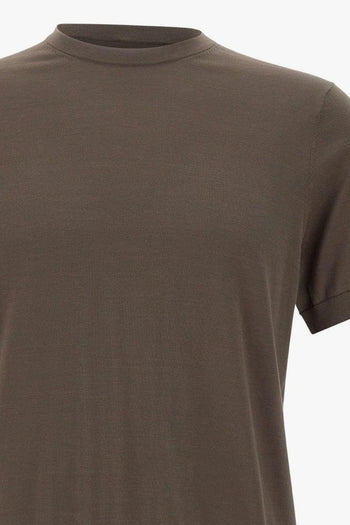 Maglia Maniche Corte Uomo Marrone - 4