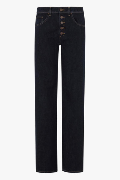 Jeans Donna Blu Scuro Gamba Dritta