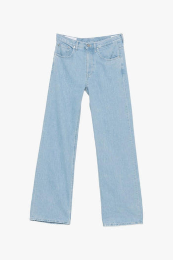 Jeans Blu Donna Gamba Ampia - 5