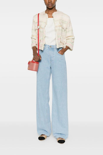 Jeans Blu Donna Gamba Ampia - 2
