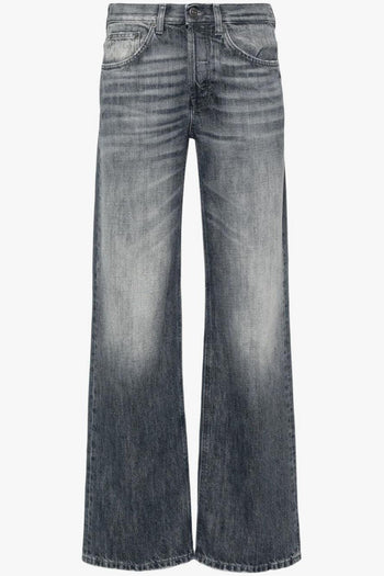 Jeans Blu Donna Jacklyn Stonewashed Gamba Ampia - 5