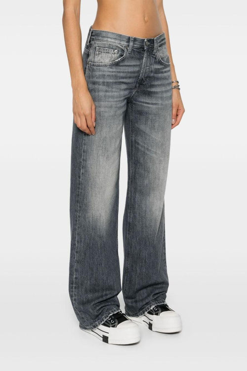 Jeans Blu Donna Jacklyn Stonewashed Gamba Ampia - 2