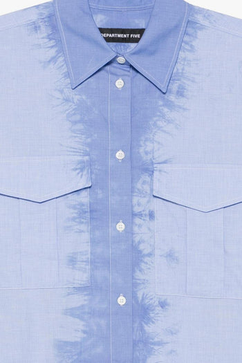 Camicia Tie Dye Donna Azzurro - 3