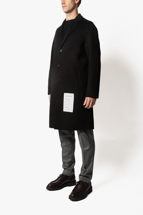 Cappotto Nero Uomo Monopetto Slim - 2