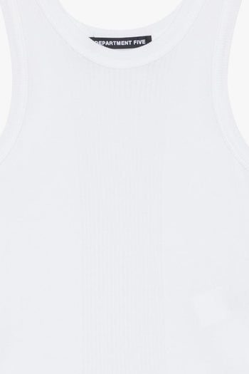 Canotta Costine Donna Bianco - 2