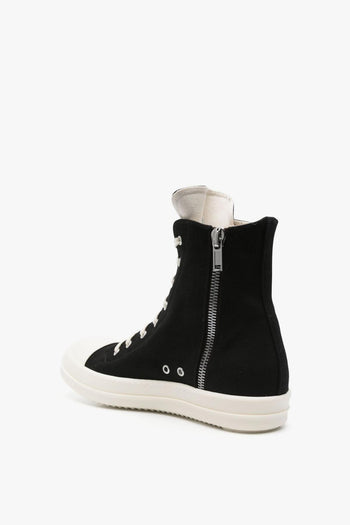 Rick Owens Drkshdw Uomo Scarpa Nero Ricamo Stella - 3