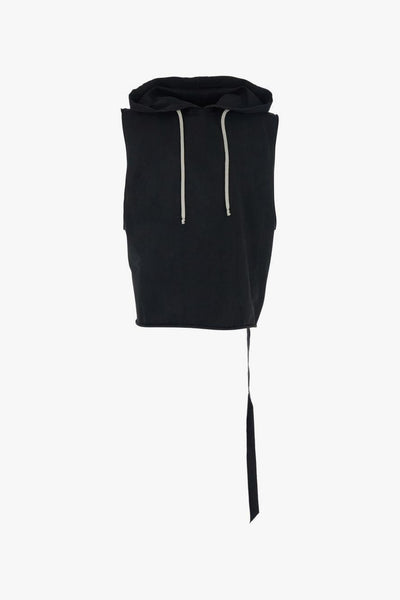 Rick Owens Drkshdw Top Smanicato Uomo Nero