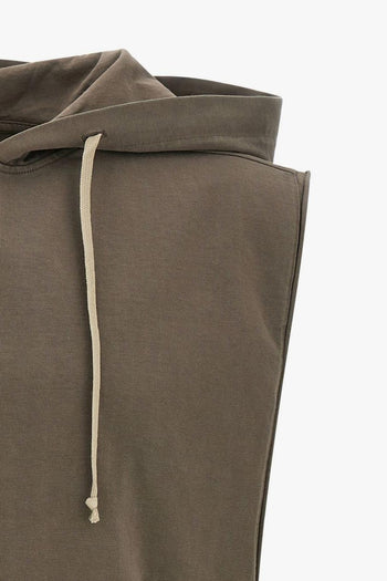 Rick Owens Drkshdw Top Smanicato Uomo Marrone - 4