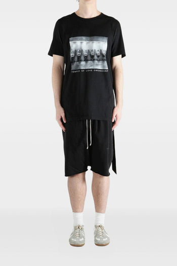 Rick Owens Drkshdw T-Shirt Stampata Uomo Nero - 2