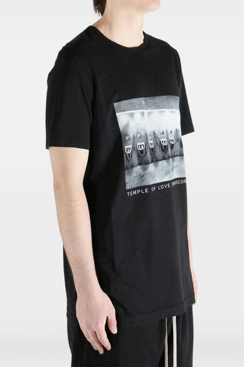 Rick Owens Drkshdw T-Shirt Stampata Uomo Nero - 4
