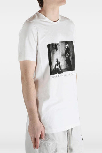 Rick Owens Drkshdw T-Shirt Stampata Uomo Bianco - 3