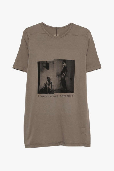 Rick Owens Drkshdw T-Shirt Stampata Uomo Marrone