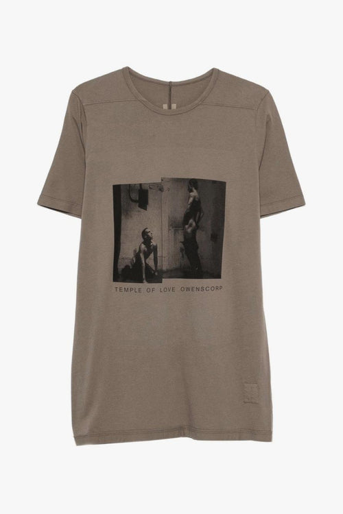 Rick Owens Drkshdw T-Shirt Stampata Uomo Marrone
