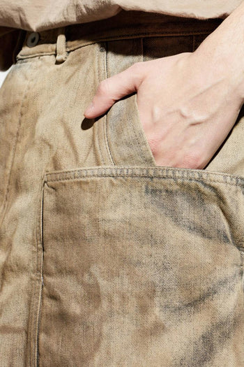 Rick Owens Drkshdw Short Sfrangiati Uomo - 2