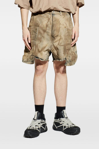 Rick Owens Drkshdw Short Sfrangiati Uomo - 5