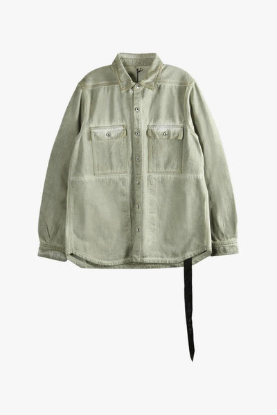 Rick Owens Drkshdw Giacca-Camicia Uomo Verde