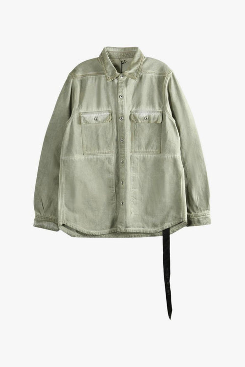 Rick Owens Drkshdw Giacca-Camicia Uomo Verde