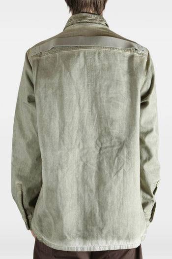 Rick Owens Drkshdw Giacca-Camicia Uomo Verde - 5